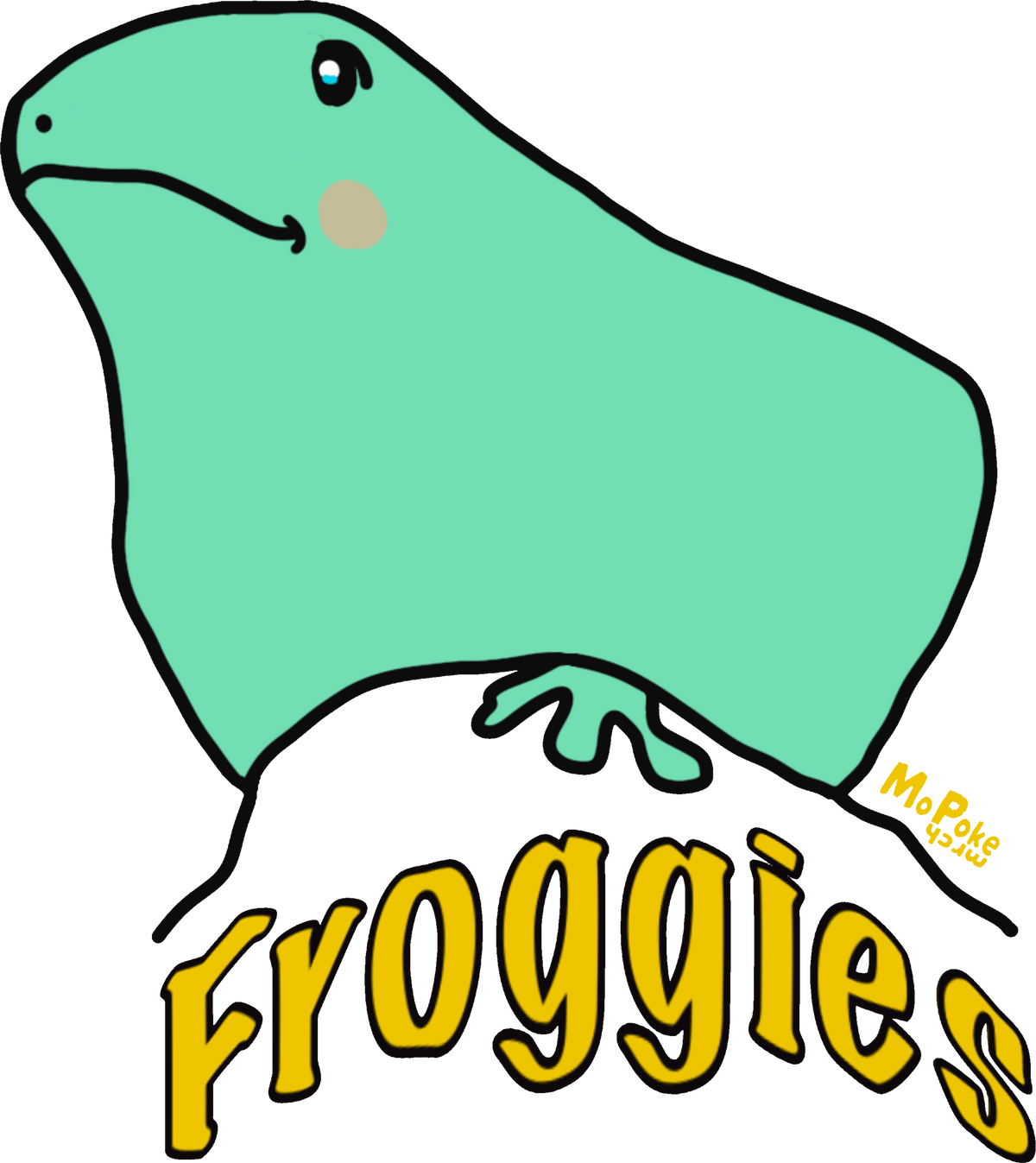 Womens- Froggies Beach -Cropped Tee