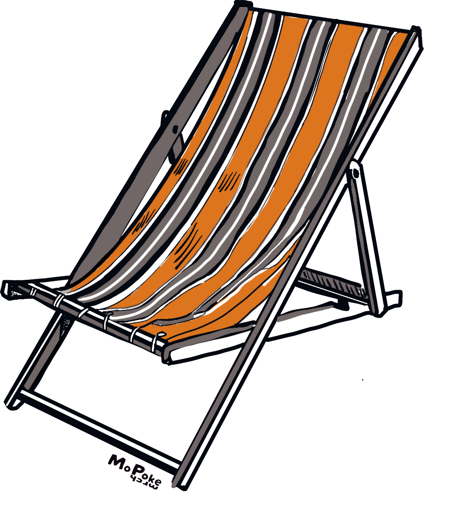 Mens- 70's Deck chair
