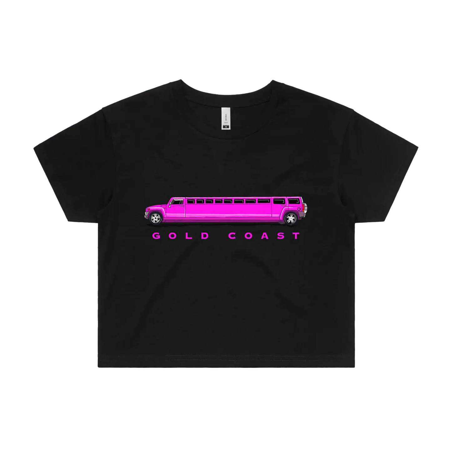 Black front flat lay