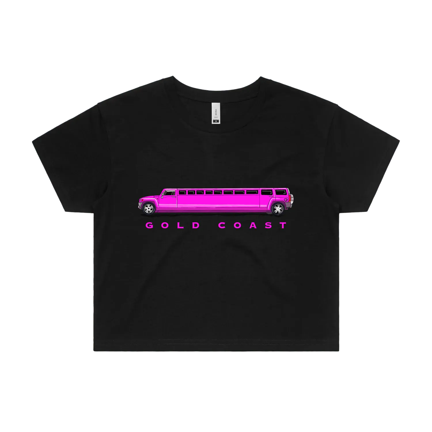 Black front flat lay