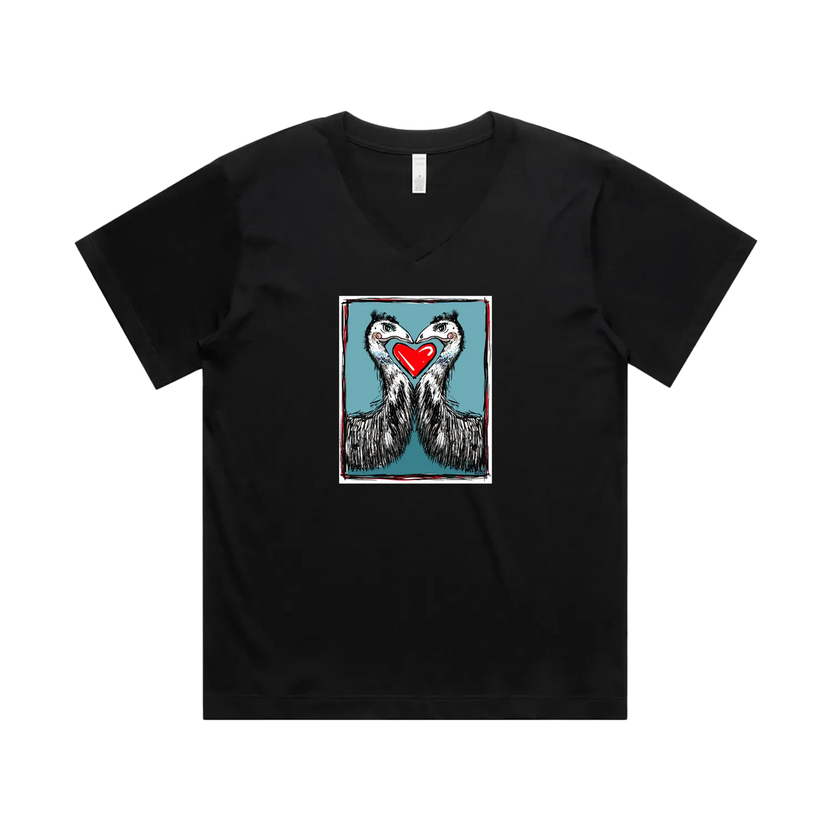 Black front flat lay