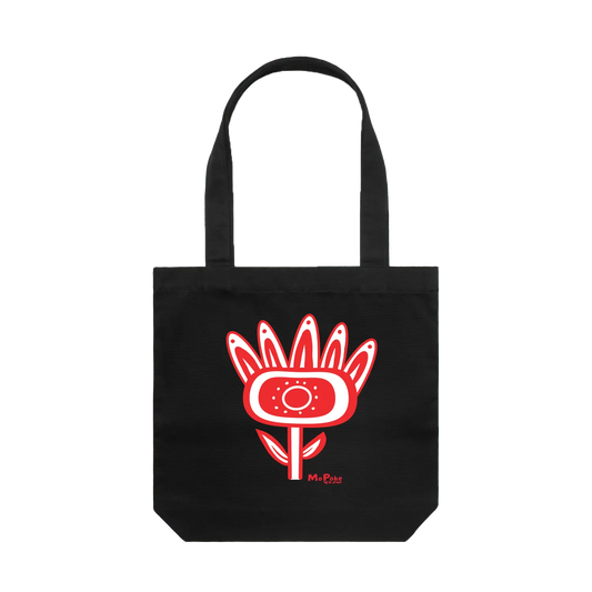 Black front flat lay