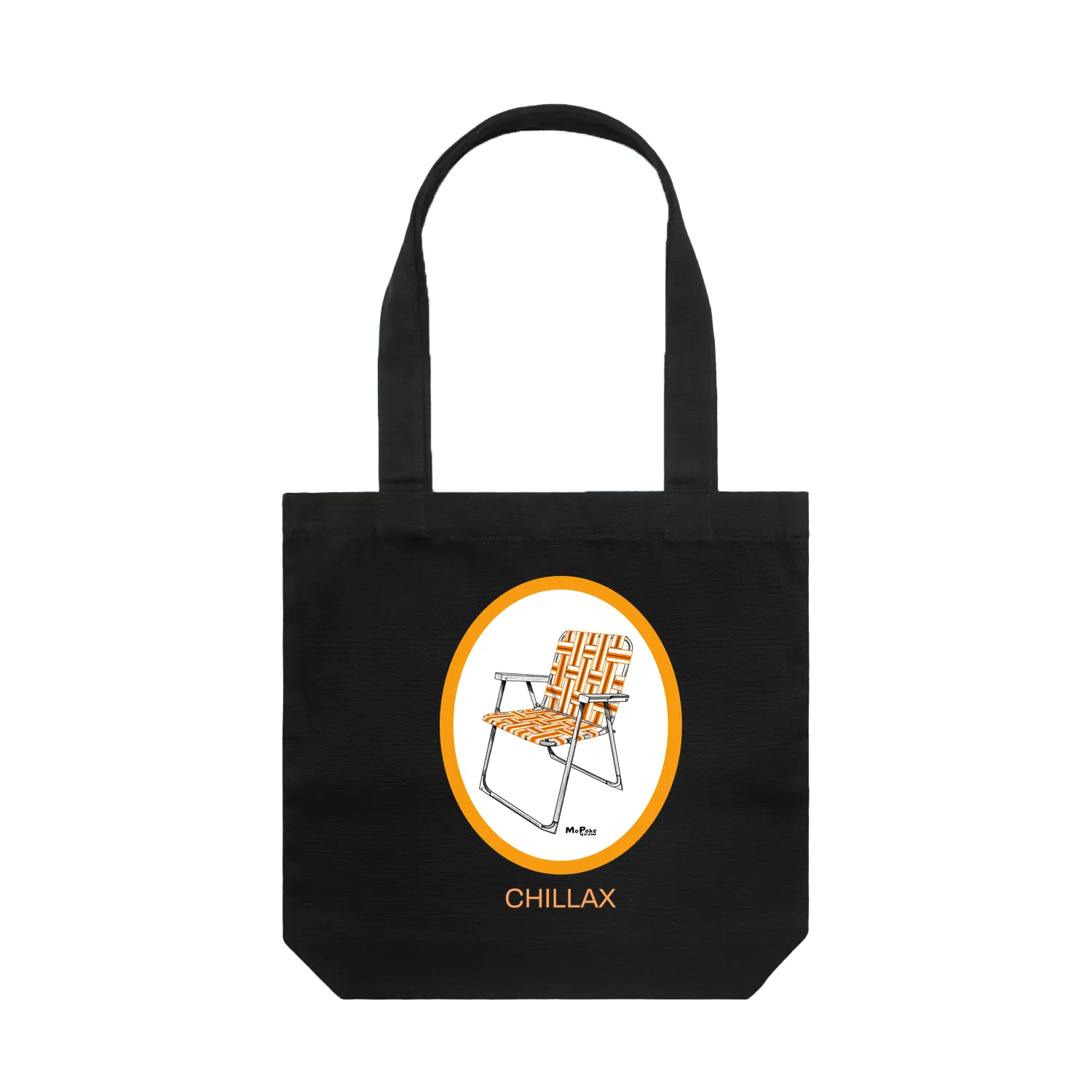 Black front flat lay