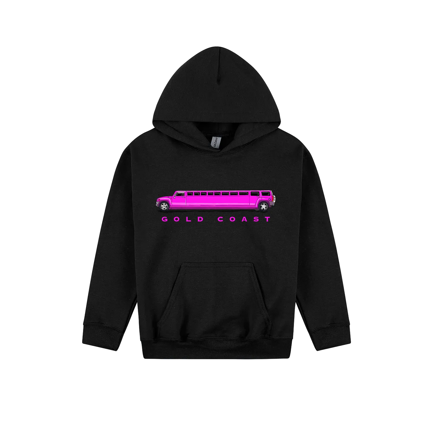 Black front flat lay
