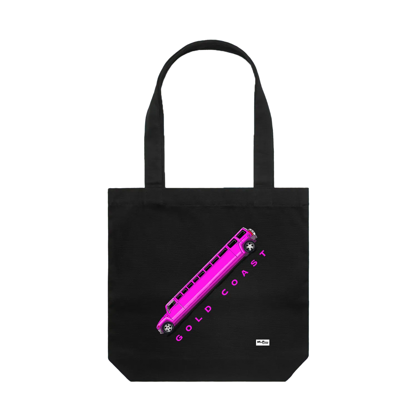 Black front flat lay