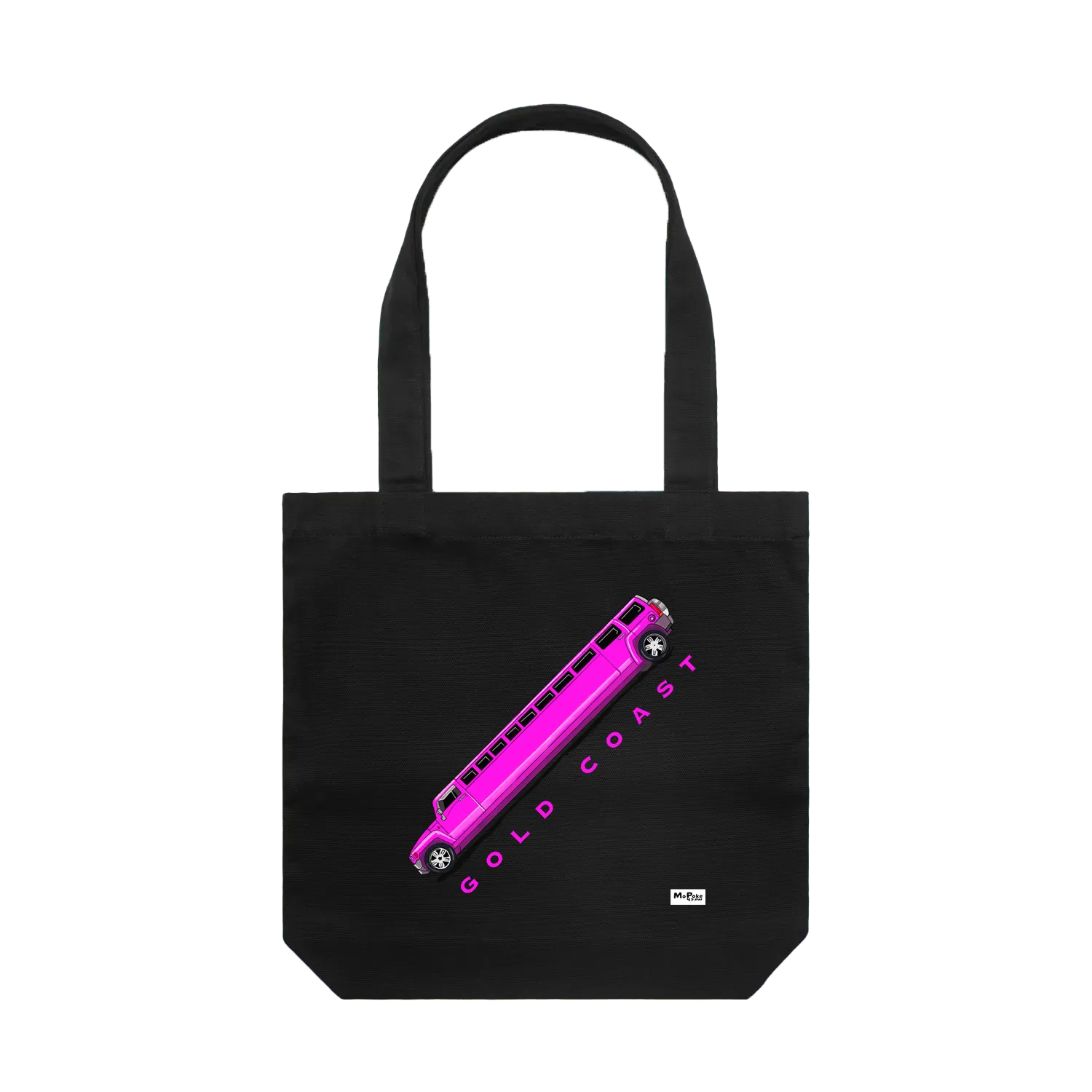 Black front flat lay
