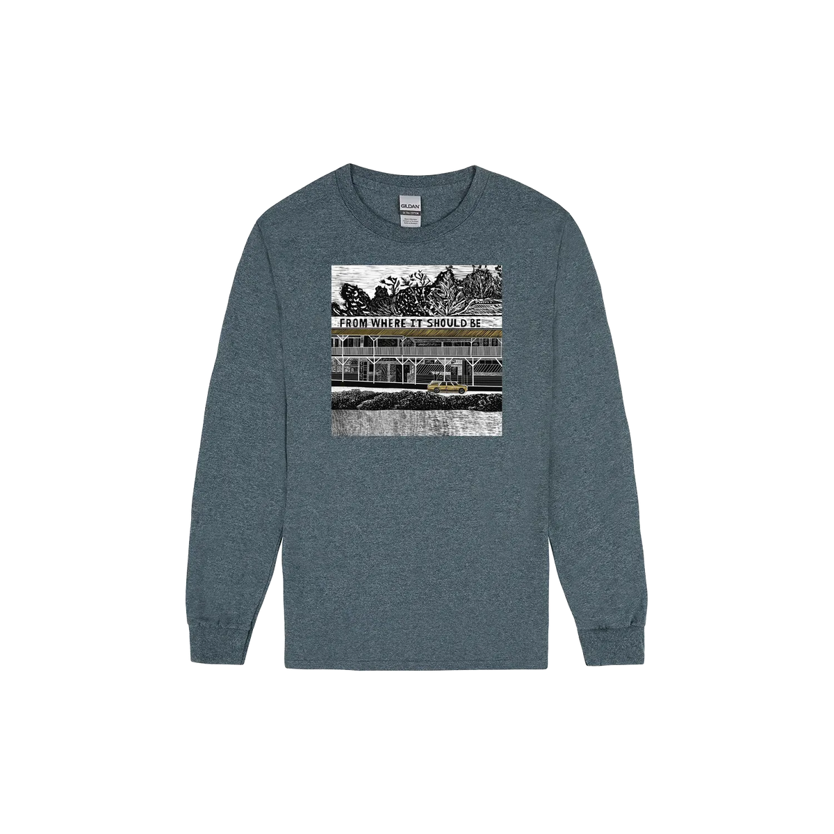 Dark Heather front flat lay