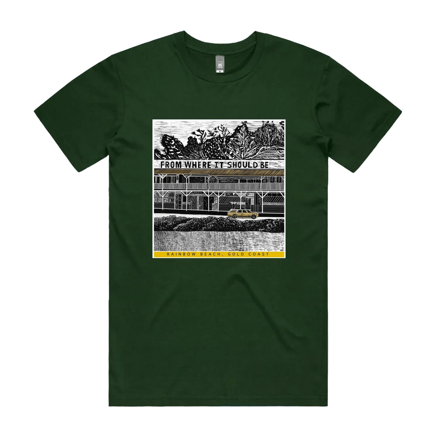 Forest Green front flat lay