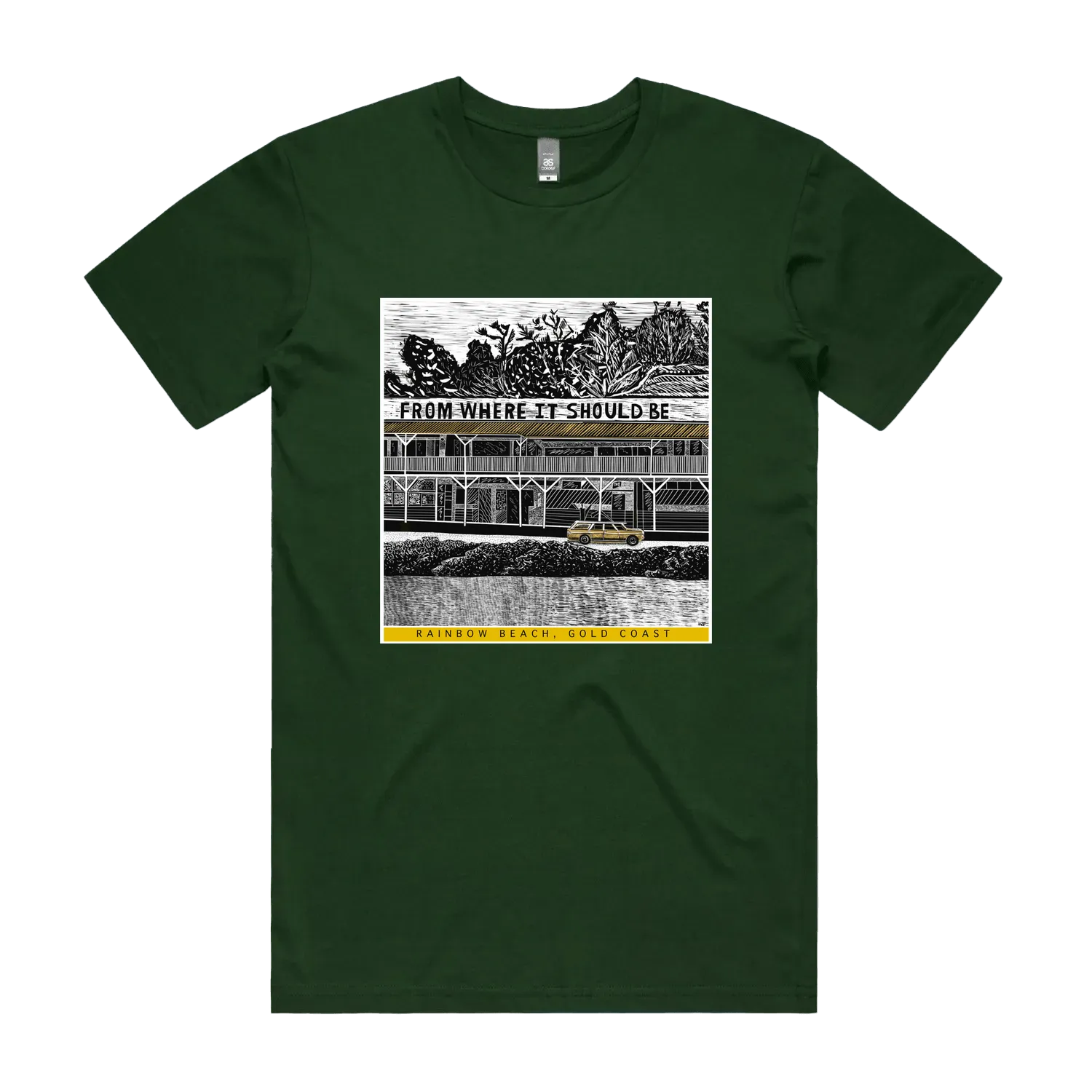 Forest Green front flat lay