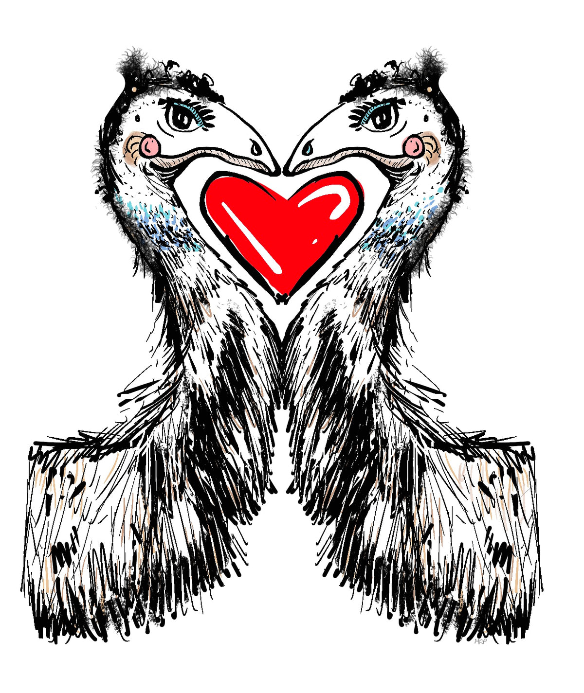 Womens- Emus- from the Love Birds series