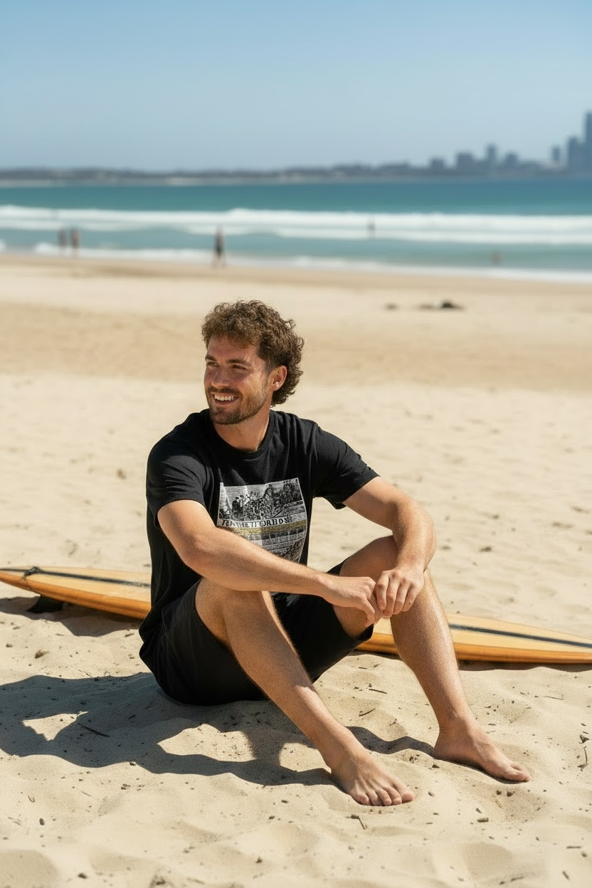 Mens- Rainbow Bay Surf Club - "From where it should be."