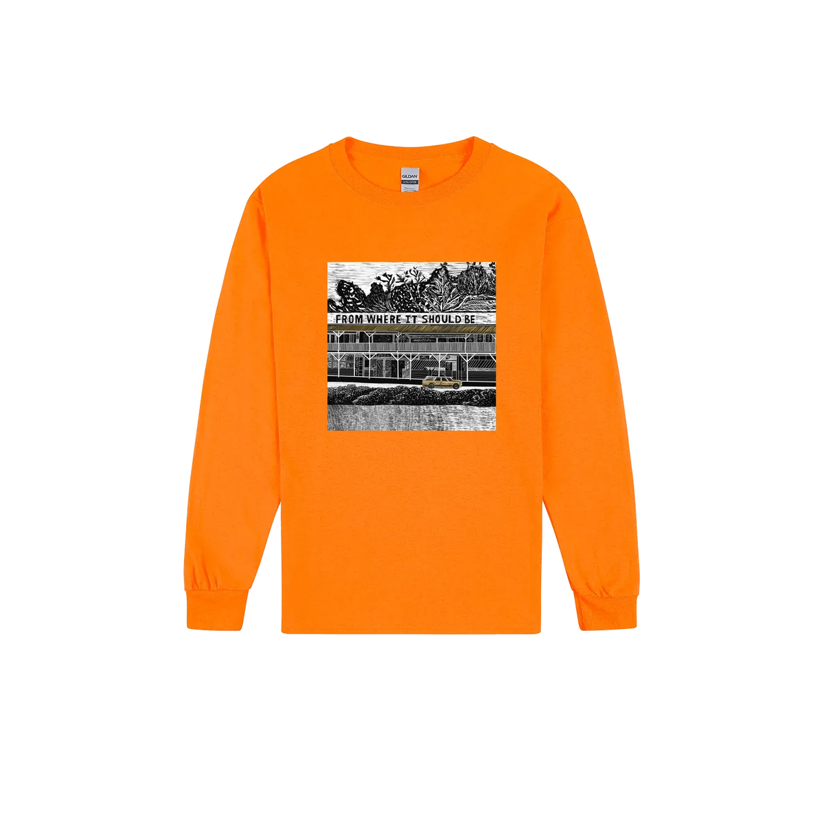 Safety Orange front flat lay