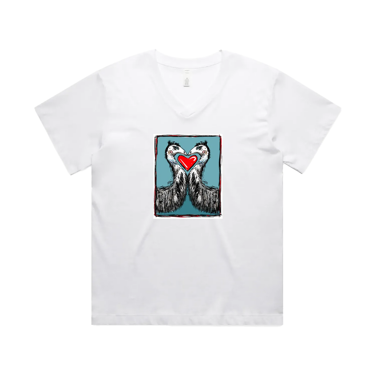 White front flat lay