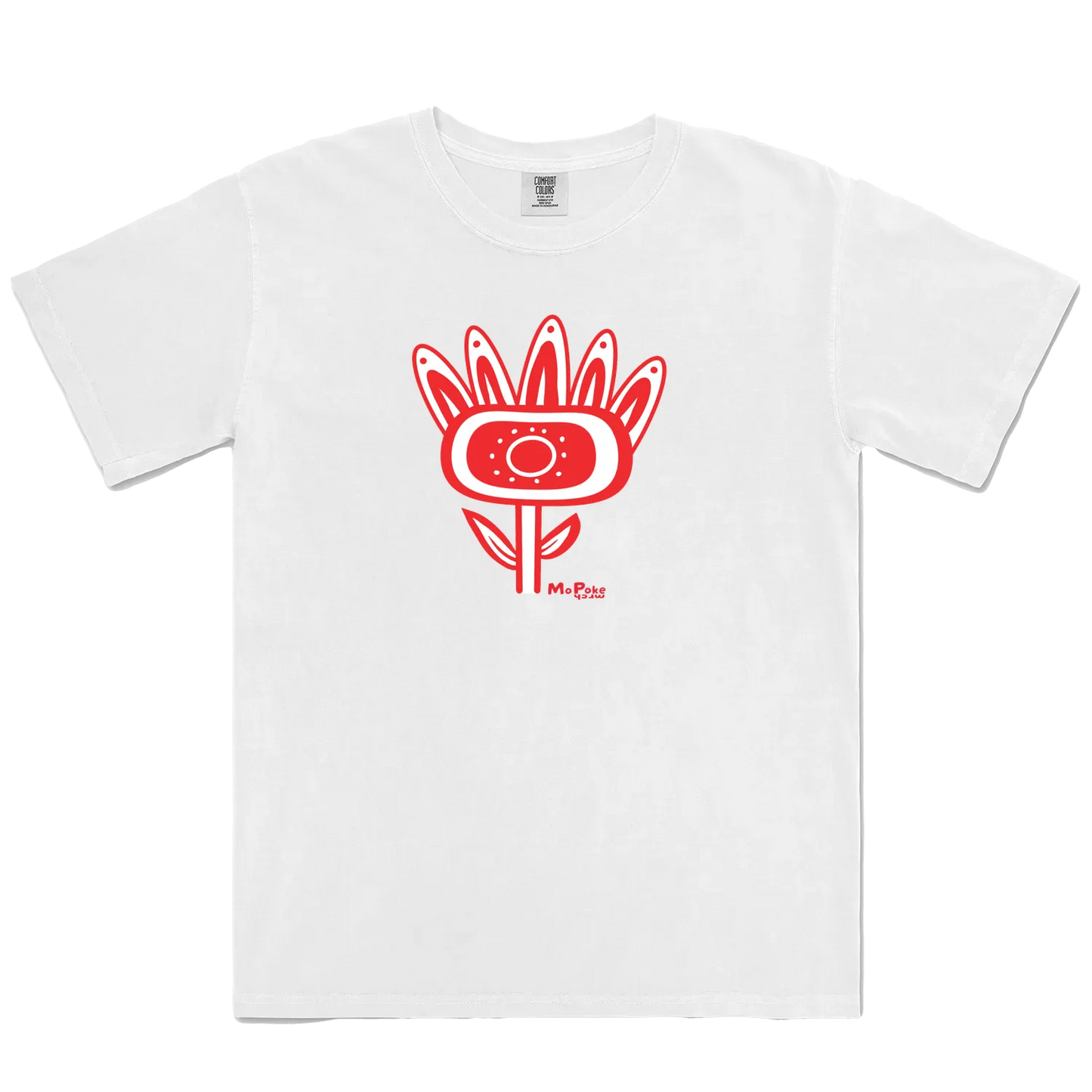 White front flat lay